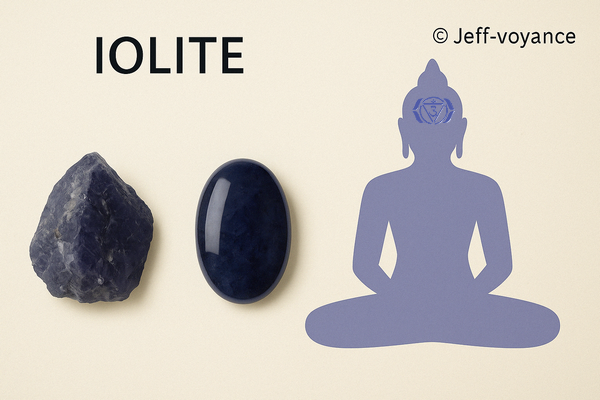 L’iolite favorise la vision intérieure, la lucidité et la connexion spirituelle. Esoboutik Brest