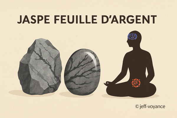 Trouvez l’harmonie intérieure grâce au jaspe feuille d'argent - Esoboutik Brest