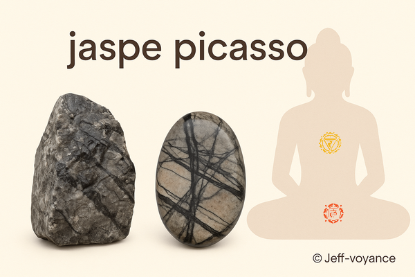 Le jaspe picasso, allié des artistes et des périodes de transformation - Esoboutik Brest