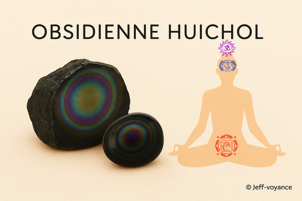 Obsidienne Huichol – Mémoire de l’âme et lumière multidimensionnelle