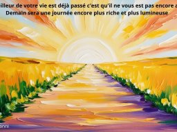 regarde devant toi, il y a de l&#039;espoir